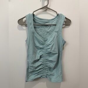 Athleta blue cinched tank